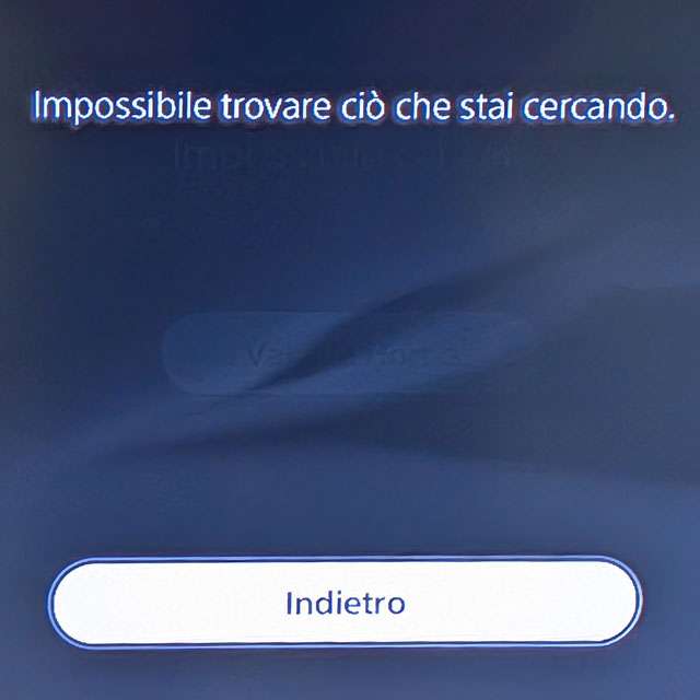 L'errore sulla PS5 per il down di PSN