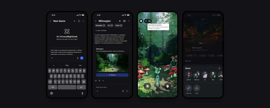 Roblox lancia Build per creare giochi dal telefono con un prompt AI