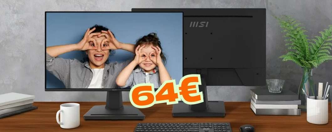 Spesa minima e grande risultato: il monitor MSI Pro da 24,5" è tuo a 64€