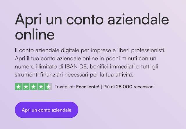vivid money conto aziendale online