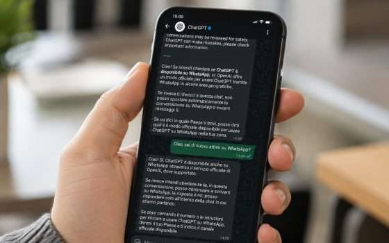 ChatGPT torna su WhatsApp in Italia: come scrivere all'AI