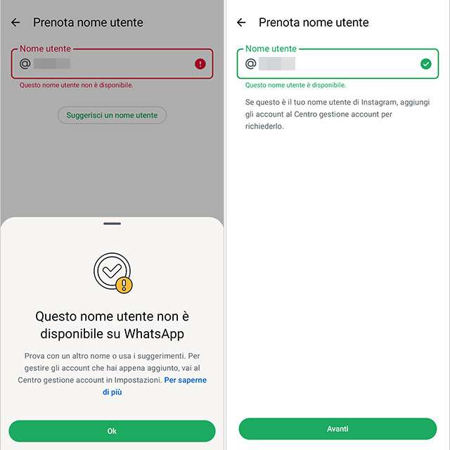 Come prenotare il nome utente su WhatsApp, la guida