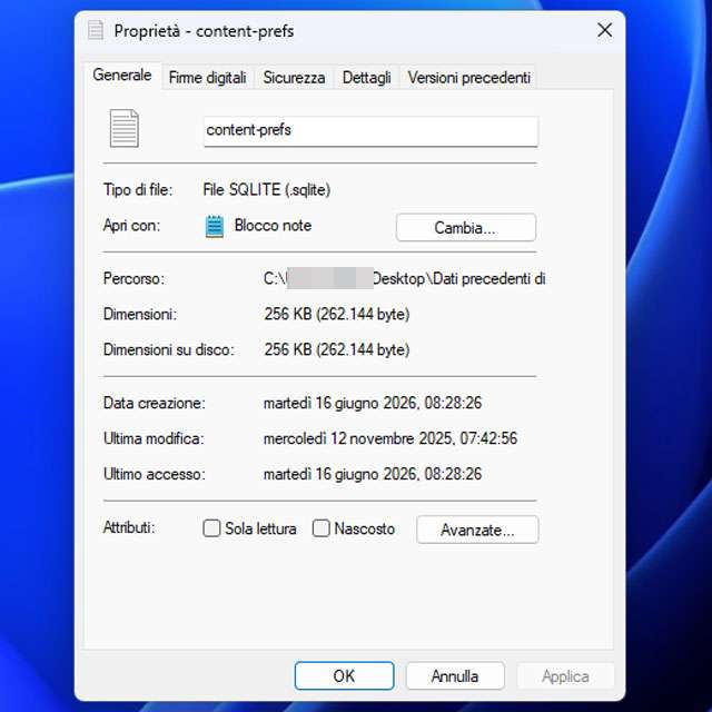 Com'è oggi la finestra di dialogo Proprietà di Windows 11