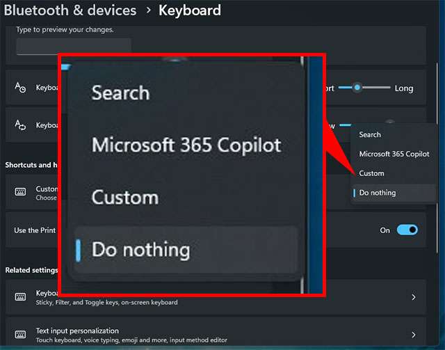 La nuova opzione per disabilitare il tasto Copilot su Windows 11