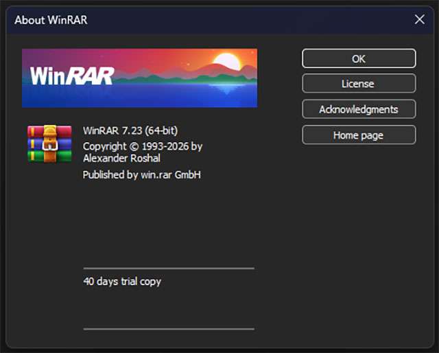 La nuova versione 7.23 di WinRAR