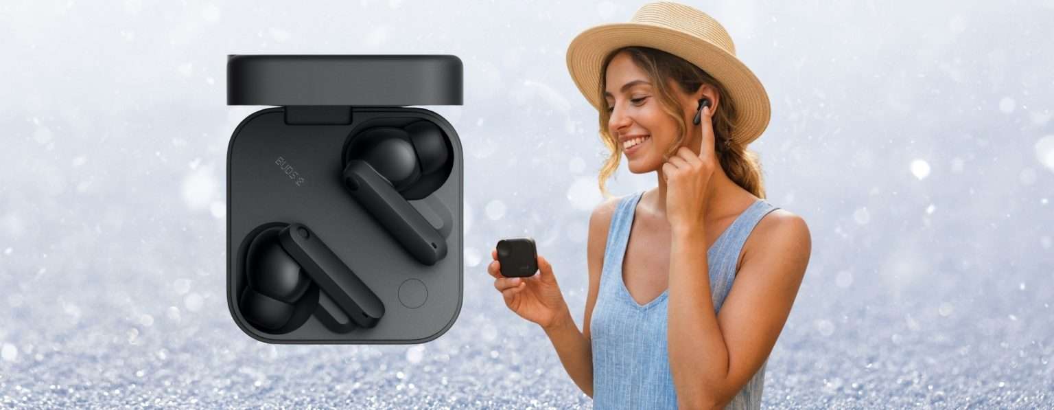 Anteprima: 55 ore di riproduzione audio pazzesca, ANC e IP55: ecco i CMF Buds 2