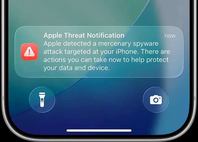 Apple avviso spyware