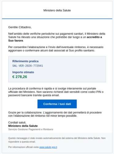 Falso rimborso ticket
