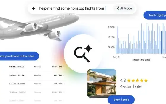 Google AI Mode diventa un agente di viaggio con queste novità