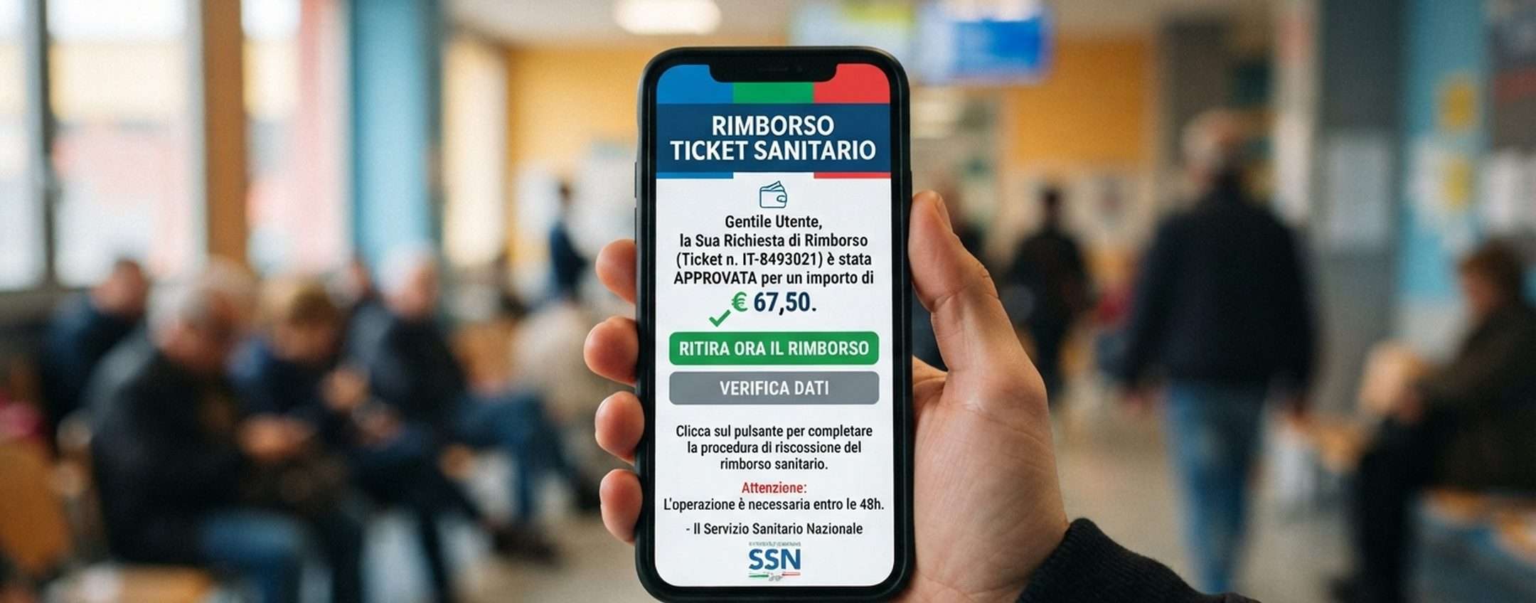 Truffa falso rimborso ticket