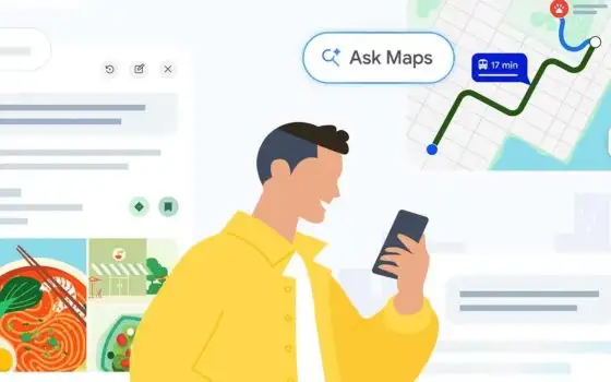 Google Maps ora ordina il cibo con l'AI: cosa può fare Ask Maps