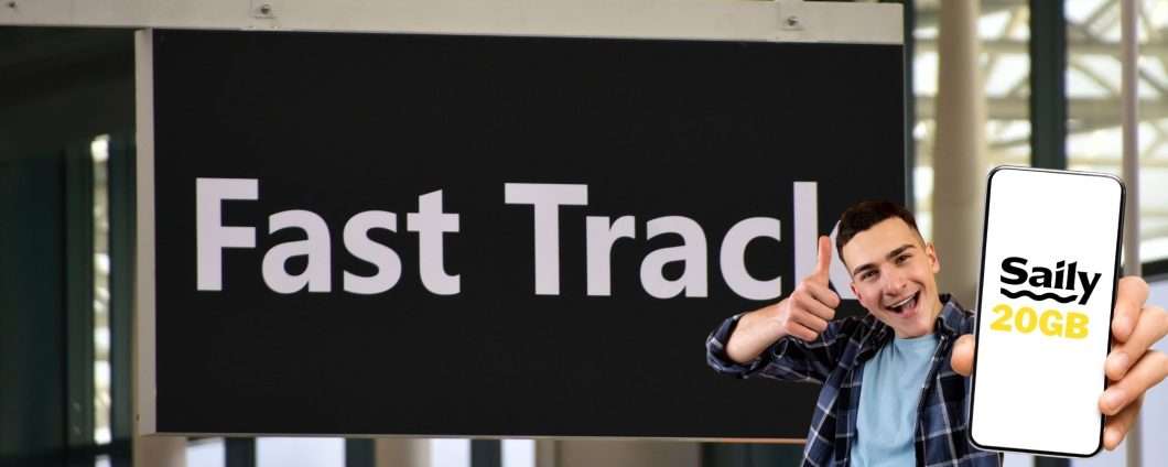 Attiva un piano Saily eSIM da 20GB: per te fast-track aeroportuale in regalo