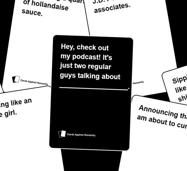 Le carte del gioco Cards Against Humanity