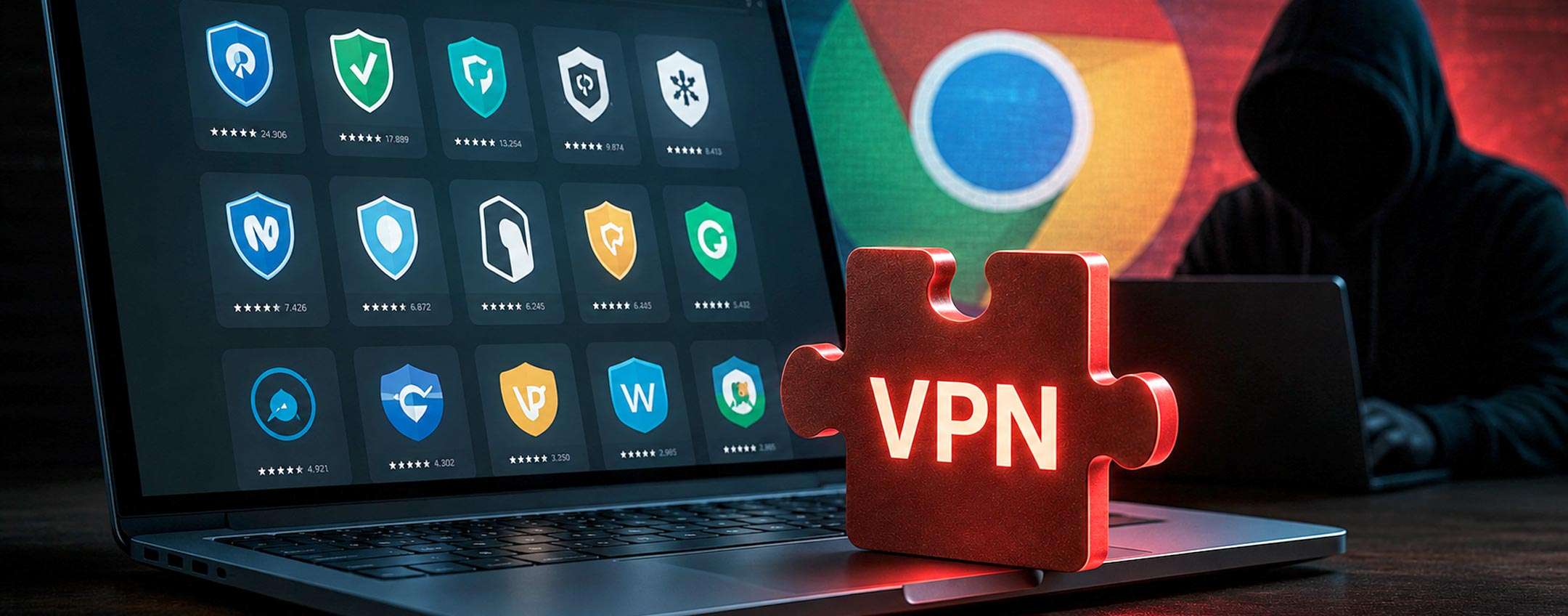 Chrome, estensioni VPN false