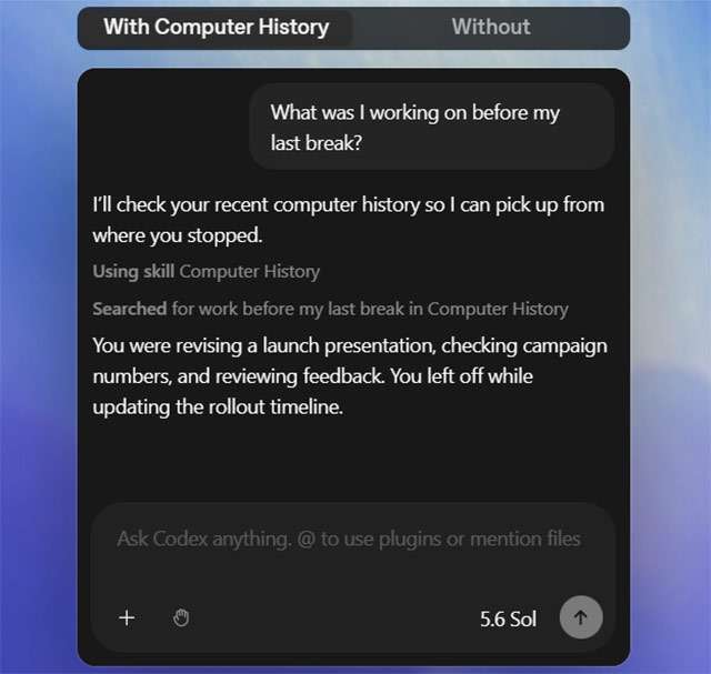 Come funziona Computer History di OpenAI per ChatGPT e Codex