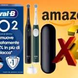 Denti splendenti e gengive sane con Oral-B iO2 a soli 69€ in confezione da 2