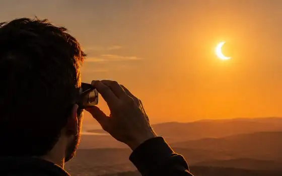 Eclissi solare questa sera: orari e come vederla in sicurezza