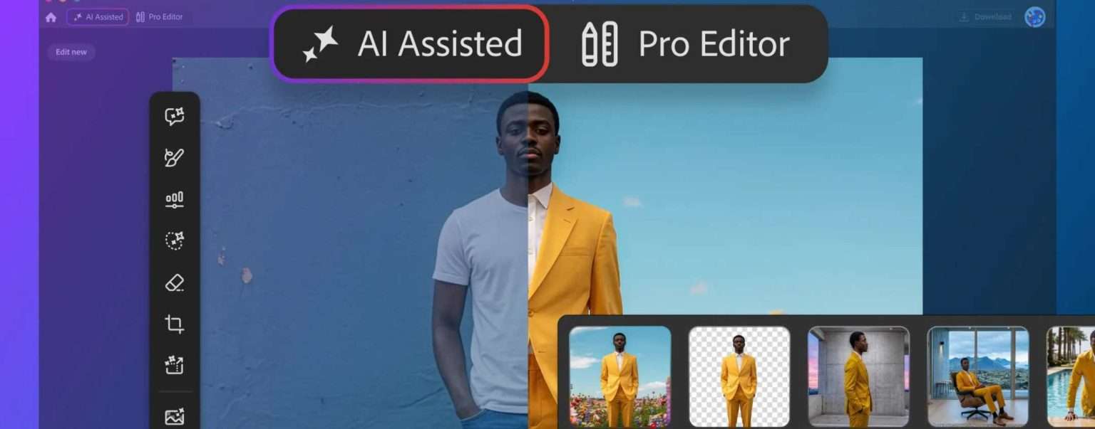 Anteprima: Adobe lancia su Photoshop un nuovo Editor assistito dall’AI