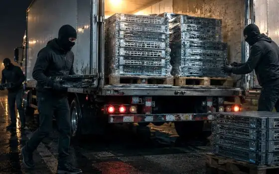 Furti di hardware in aumento, colpi ai camion sembrano da serie TV