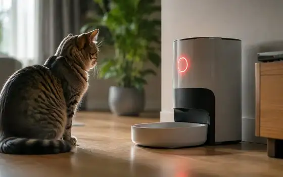 Cani e gatti senza cibo e acqua per il down di Petlibro