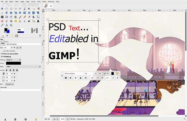GIMP 3.4 migliorerà il supporto al formato PSD