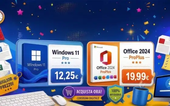 Software Crazy Sale: Office 2024 Pro a 19,99 € e Windows 11 Pro a 12,25 €