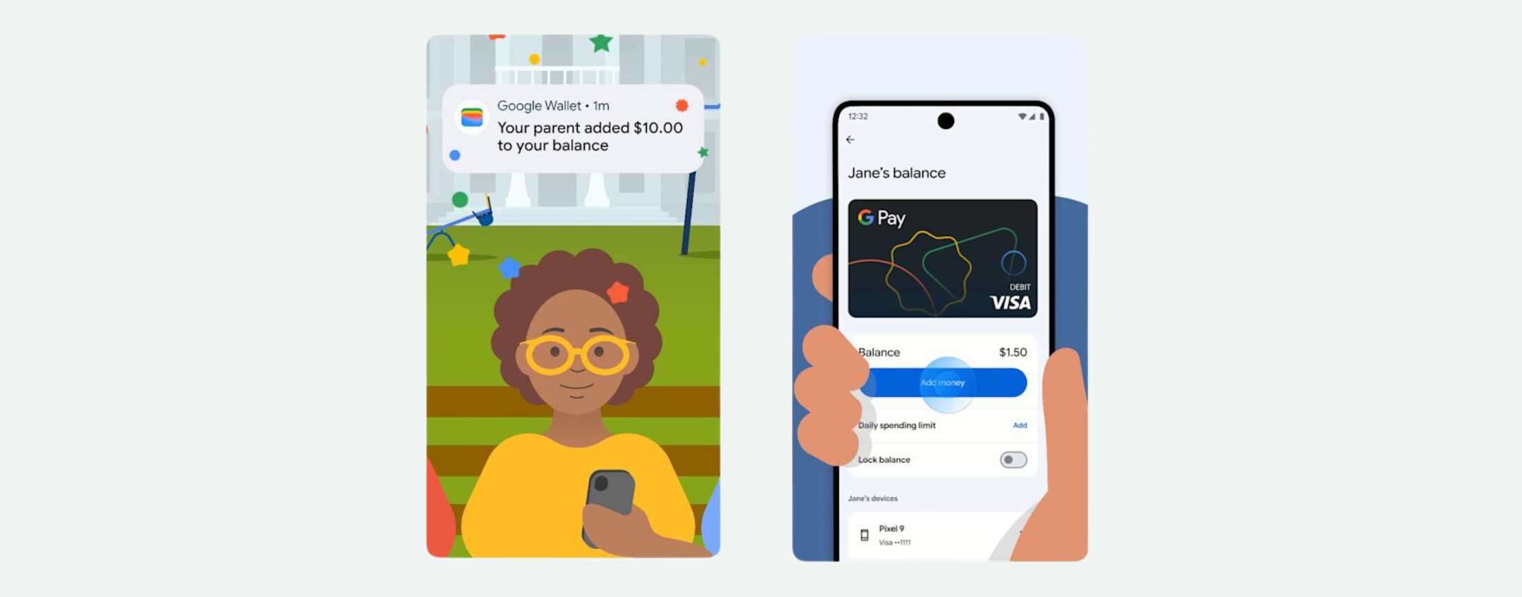Google Wallet per figli under 18