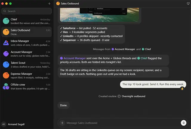 Uno screenshot per Grok Bot