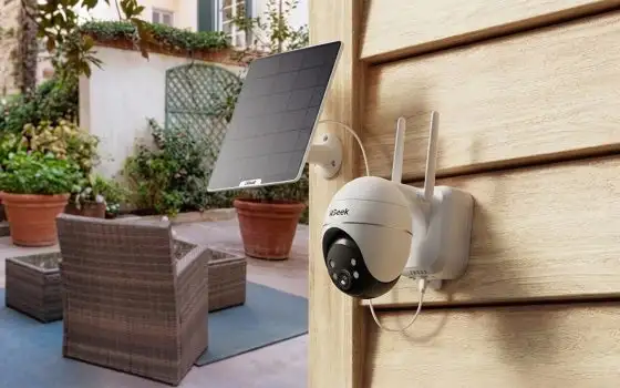 ieGeek Camera ZY-G4: la telecamera 4G per sorvegliare le aree senza corrente e senza Wi-Fi