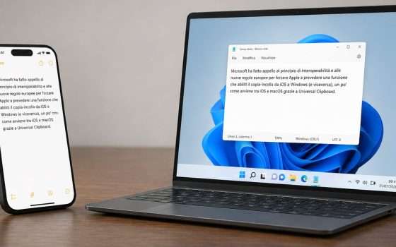 Copia-incolla tra iPhone e Windows, Apple prepara la novità