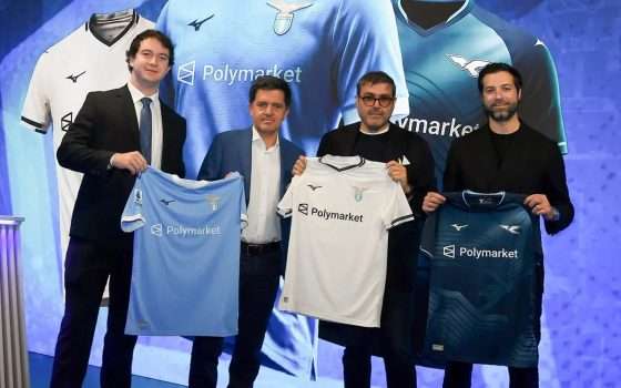 Polymarket via dalle maglie della Lazio