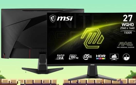 Monitor gaming curvo MSI da 27