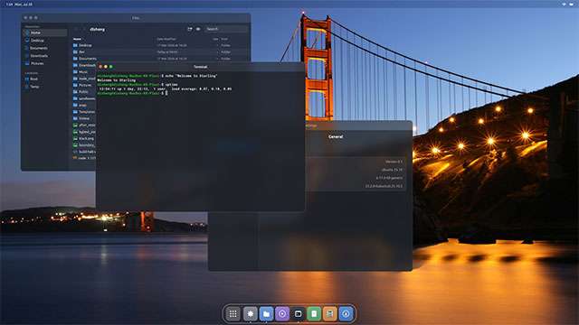 Il desktop di Starling