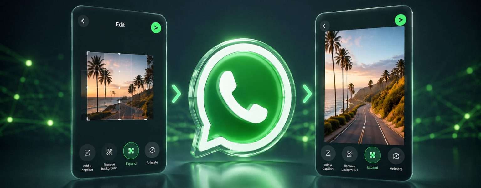 Anteprima: WhatsApp, l’AI potrà espandere le foto oltre i bordi