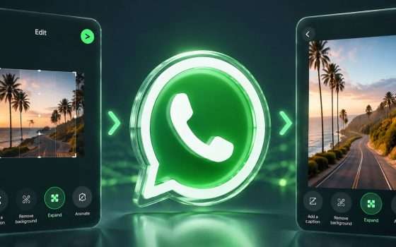 WhatsApp, l'AI potrà espandere le foto oltre i bordi