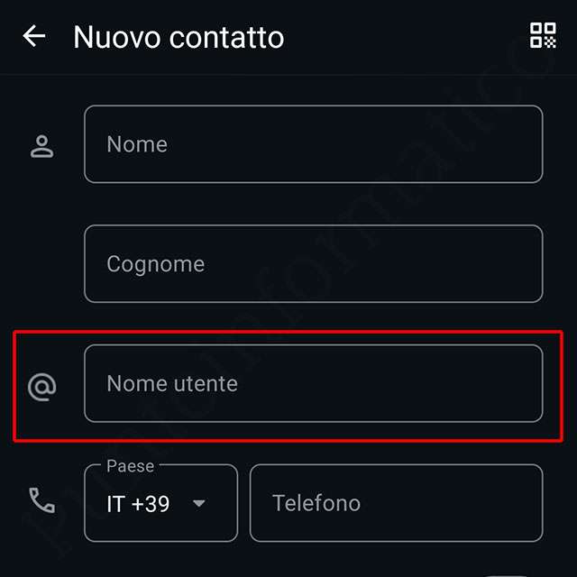 Come aggiungere un contatto su WhatsApp conoscendo il suo nome utente