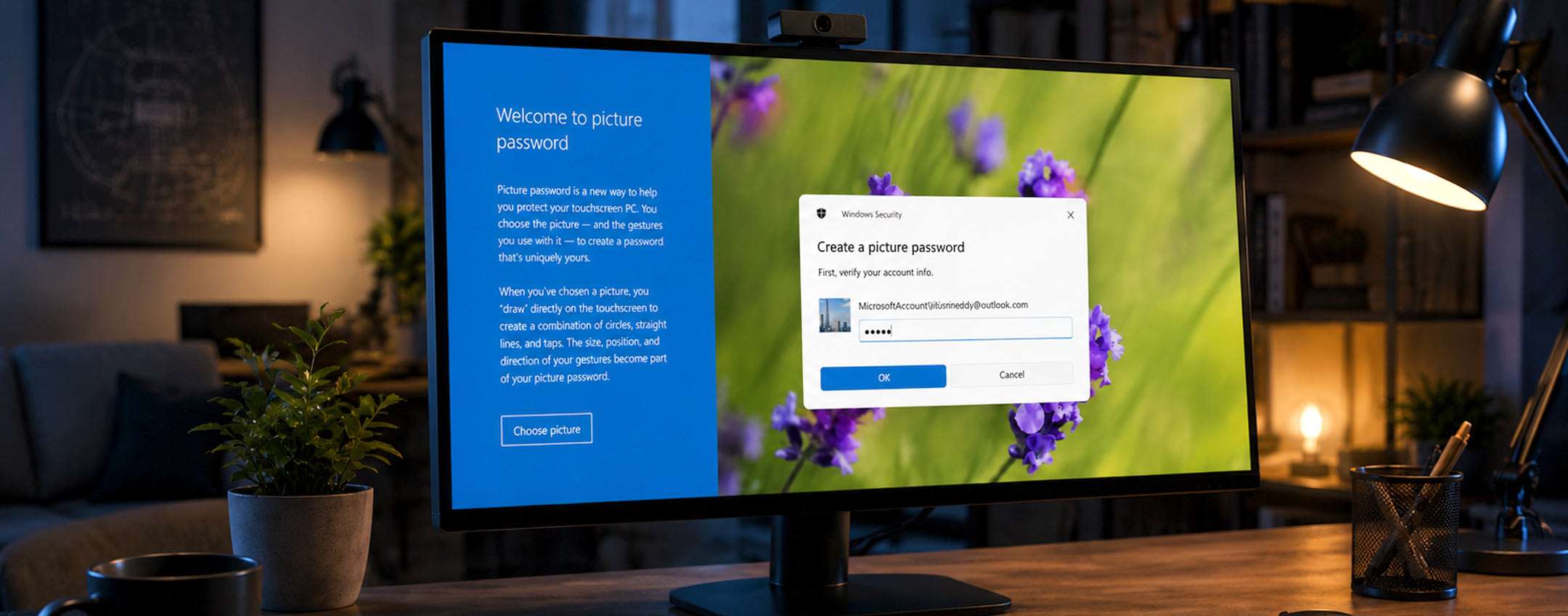Windows 11, password grafica