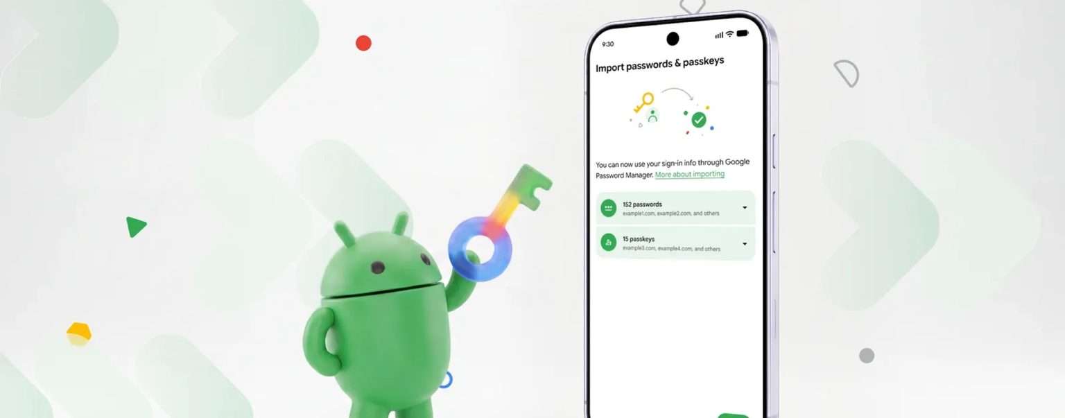 Anteprima: Google semplifica il trasferimento delle password su Android