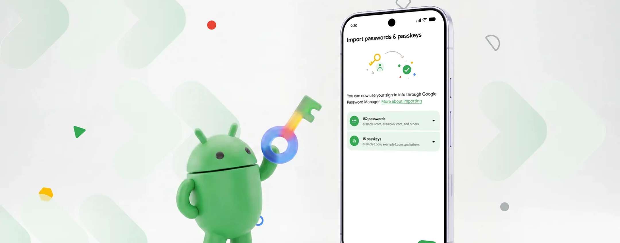 Android password manager switch