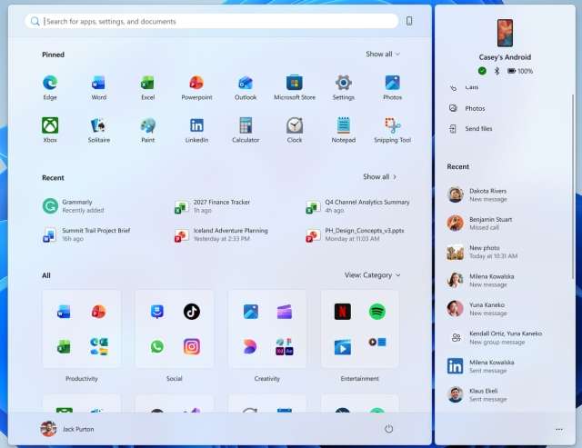 Windows 11 Phone companion