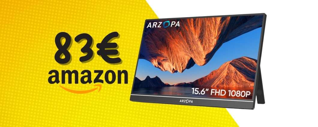 Aumenta la produttività con il monitor portatile ARZOPA a soli 83€
