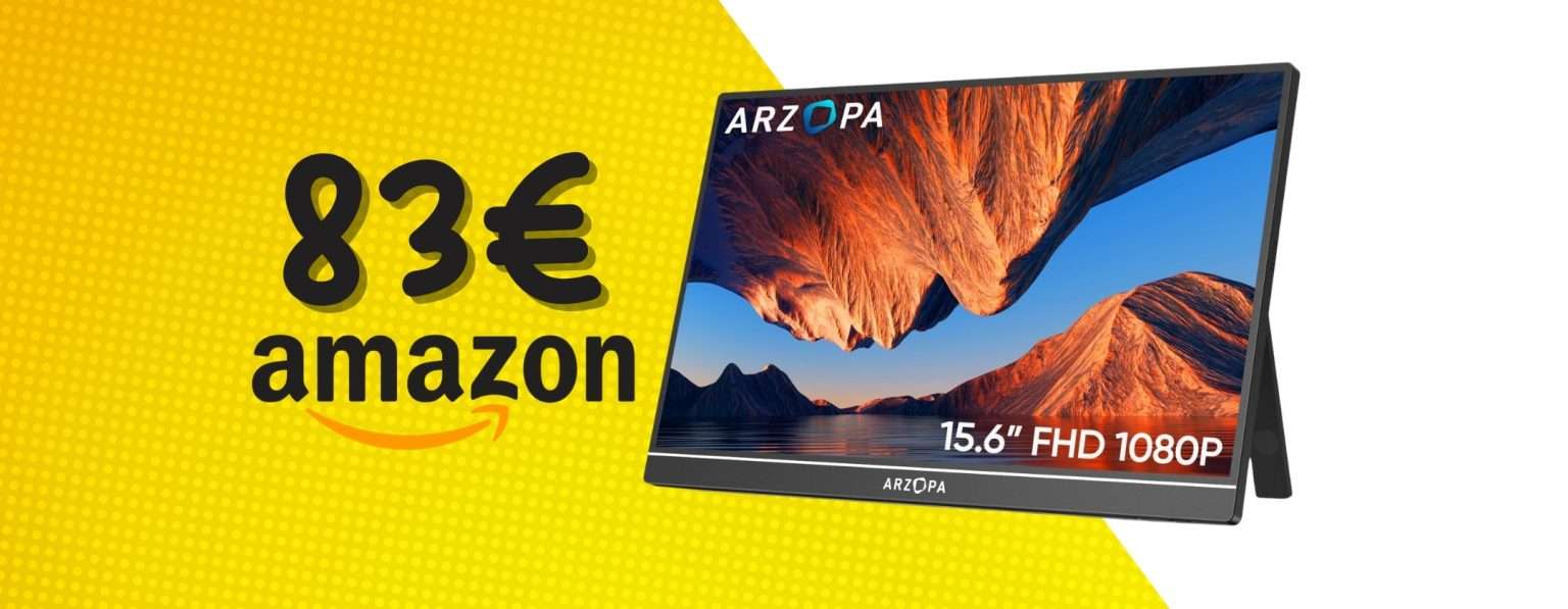 Anteprima: Aumenta la produttività con il monitor portatile ARZOPA a soli 83€