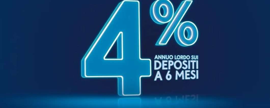 Time Deposit è il conto deposito di Banca Mediolanum al 4% per sei mesi