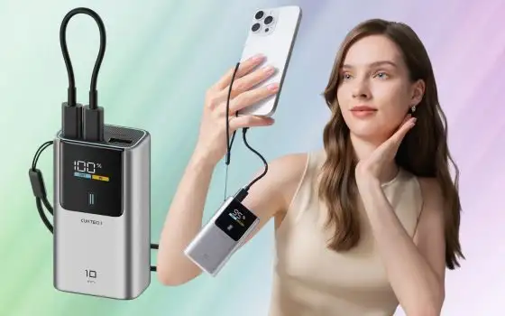 Batteria scarica a fine giornata? Risolvi con questo mini Power Bank a poco