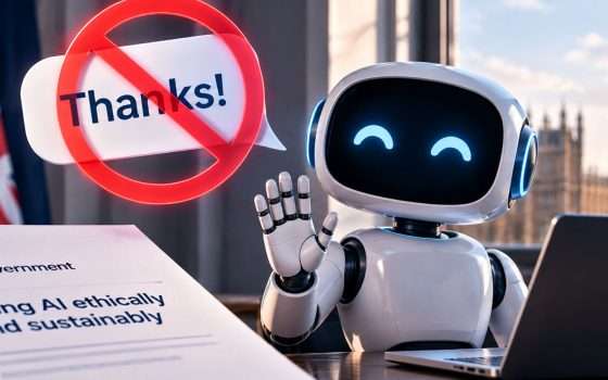 Non dire grazie all'AI, lo chiede anche il Governo UK