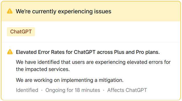 OpenAI conferma i problemi di ChatGPT (23 settembre 2026)