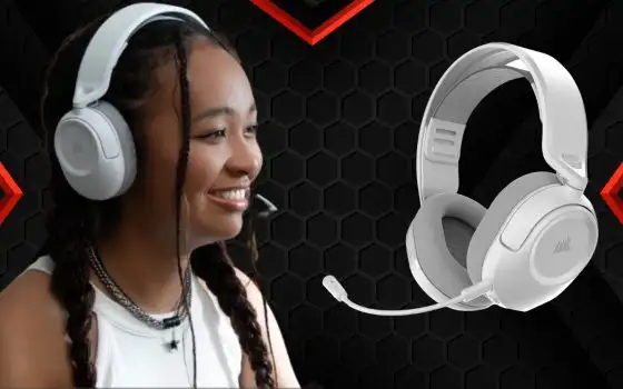 Con le cuffie wireless da Gaming Corsair HS35 v3 non perdi nemmeno un suono