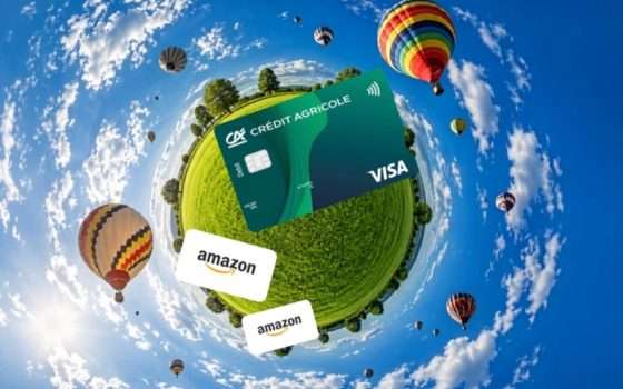 Fino a 650€ di buoni Amazon con il conto online gratuito di Credit Agricole