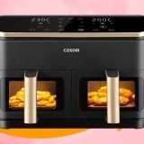Cucina veloce e meno calorica con la friggitrice ad aria Cosori a doppio cestello da 8,5L
