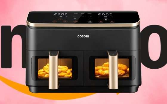 Cucina veloce e meno calorica con la friggitrice ad aria Cosori a doppio cestello da 8,5L